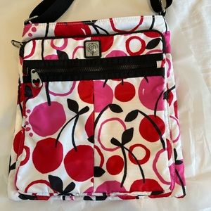 Brighton Swifty Cherries Crossbody Bag EUC